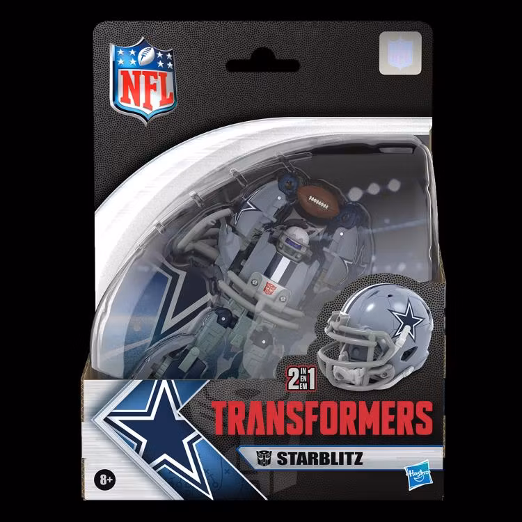 Transformers Collaborative NFL x Transformers Dallas Cowboys Starblitz Action Figure