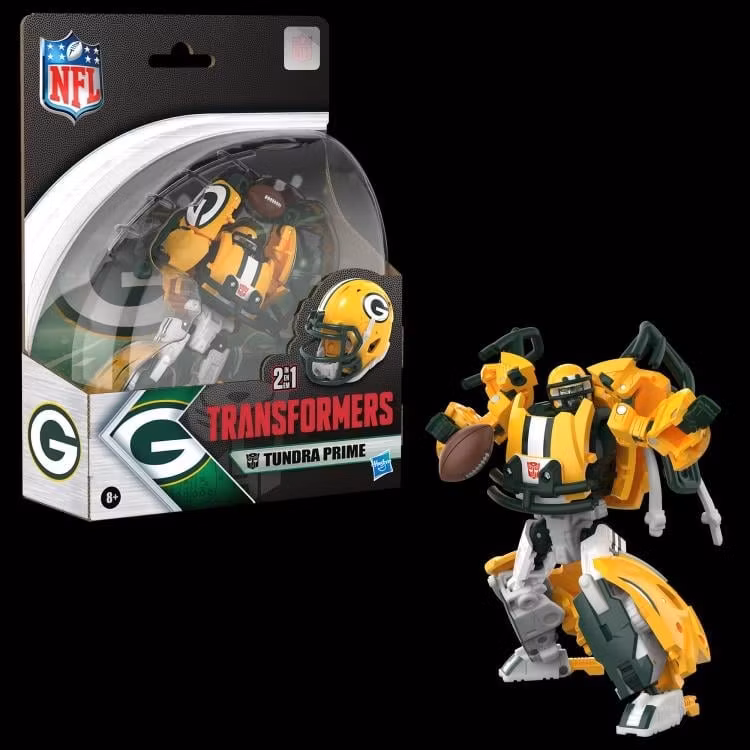 Transformers Collaborative NFL x Transformers Green Bay Packers Tundra Prime Action Figure