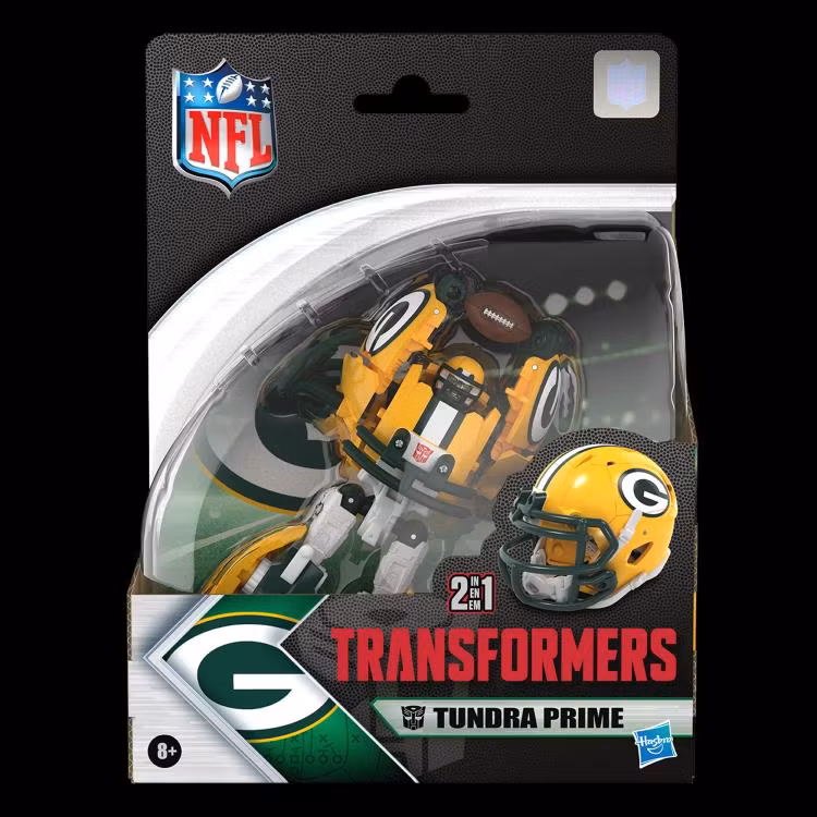 Transformers Collaborative NFL x Transformers Green Bay Packers Tundra Prime Action Figure