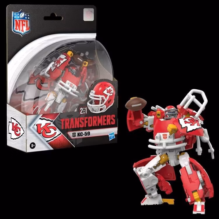 Transformers Collaborative NFL x Transformers Kansas City Chiefs KC-59 Action Figure