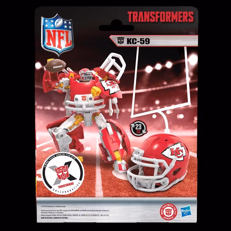 Transformers Collaborative NFL x Transformers Kansas City Chiefs KC-59 Action Figure