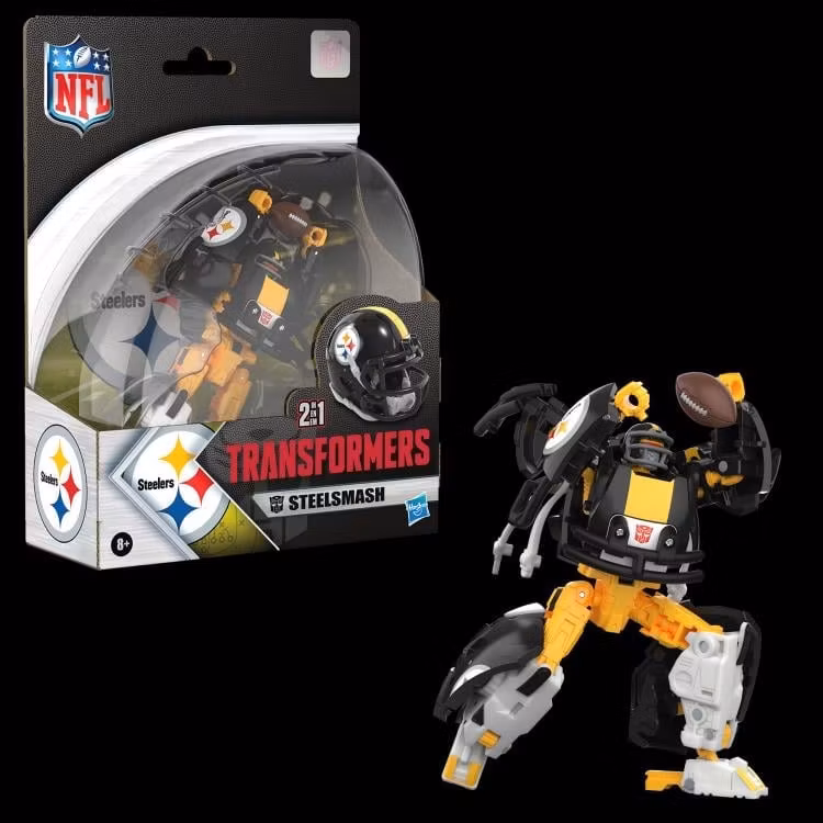 Transformers Collaborative NFL x Transformers Pittsburgh Steelers Steelsmash Action Figure