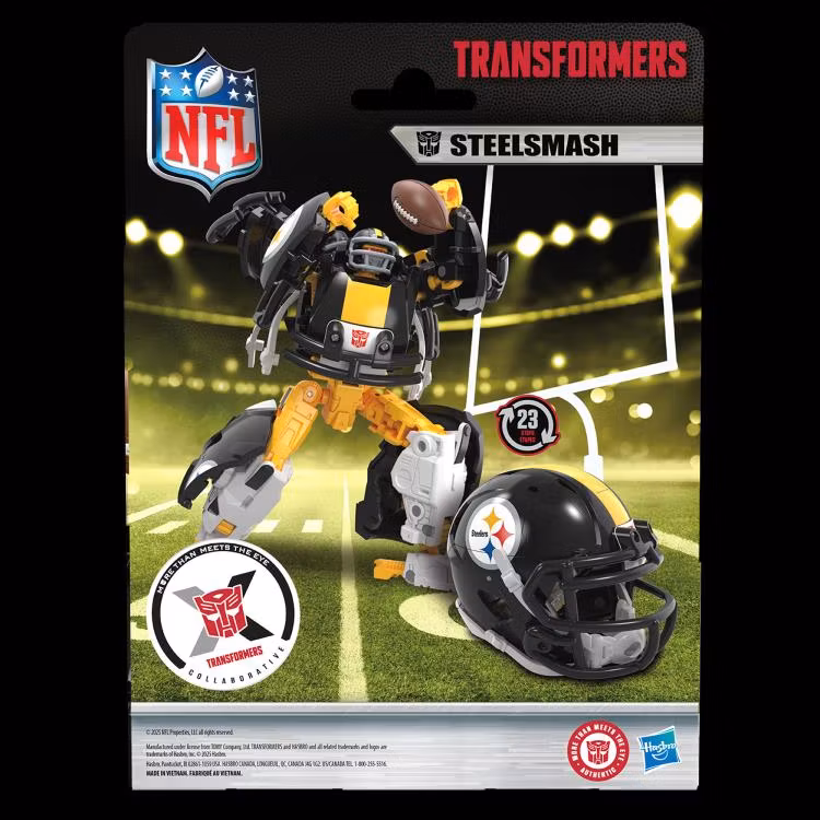 Transformers Collaborative NFL x Transformers Pittsburgh Steelers Steelsmash Action Figure