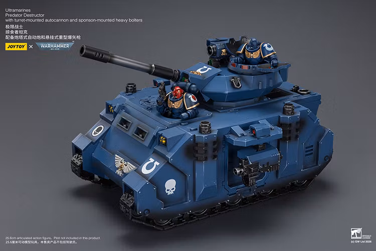 Warhammer 40,000 Ultramarines Predator Destructor 1/18 Scale Vehicle