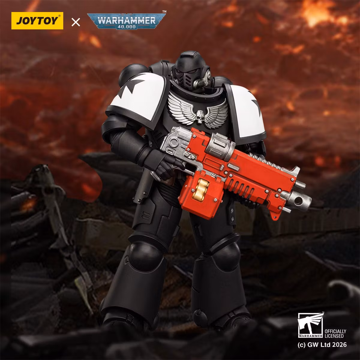 Warhammer 40,000 Black Templars Intercessor 1/18 Scale Action Figure