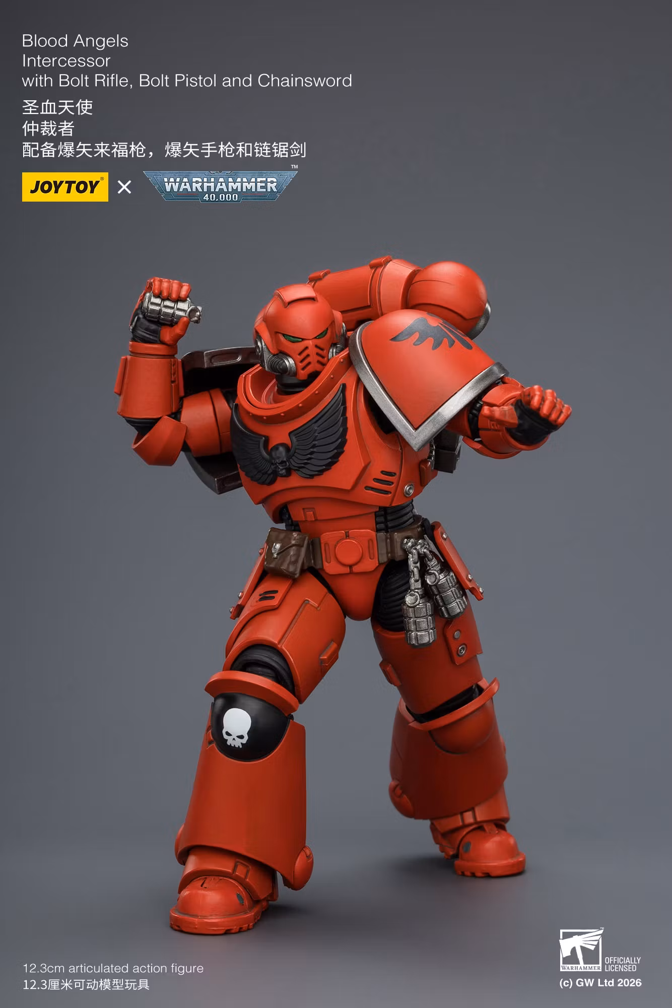 Warhammer 40,000 Blood Angels Intercessor 1/18 Scale Action Figure
