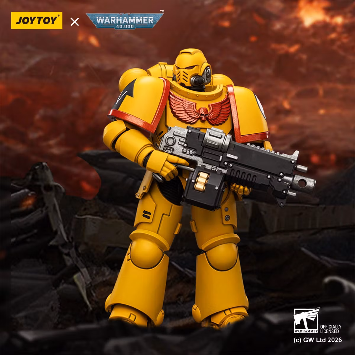 Warhammer 40,000 Imperial Fists Intercessor 1/18 Scale Action Figure