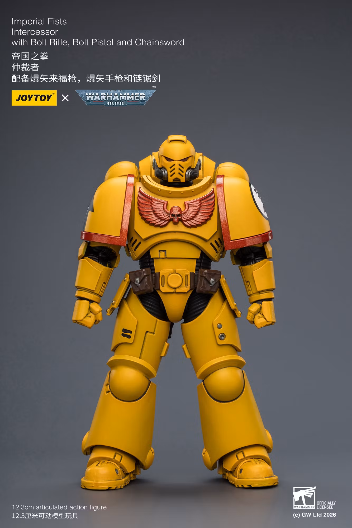 Warhammer 40,000 Imperial Fists Intercessor 1/18 Scale Action Figure