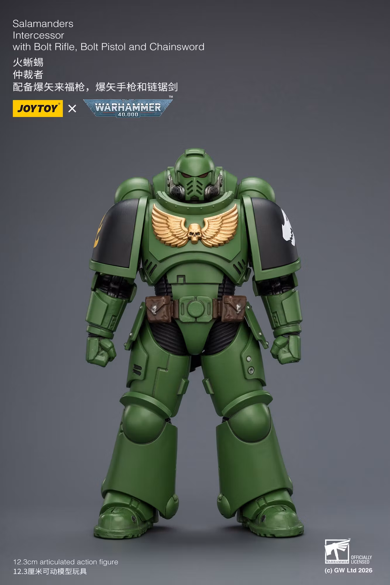 Warhammer 40,000 Salamanders Intercessor 1/18 Scale Action Figure
