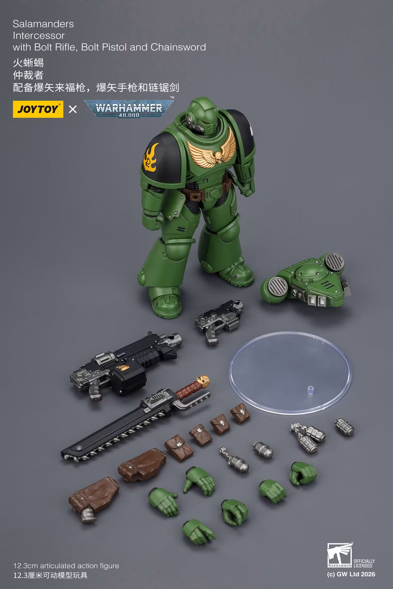 Warhammer 40,000 Salamanders Intercessor 1/18 Scale Action Figure