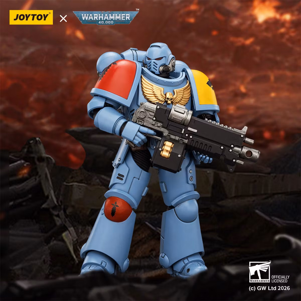 Warhammer 40,000 Space Wolves Intercessor 1/18 Scale Action Figure