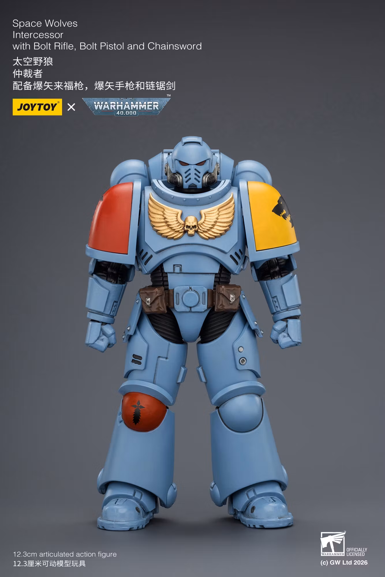Warhammer 40,000 Space Wolves Intercessor 1/18 Scale Action Figure