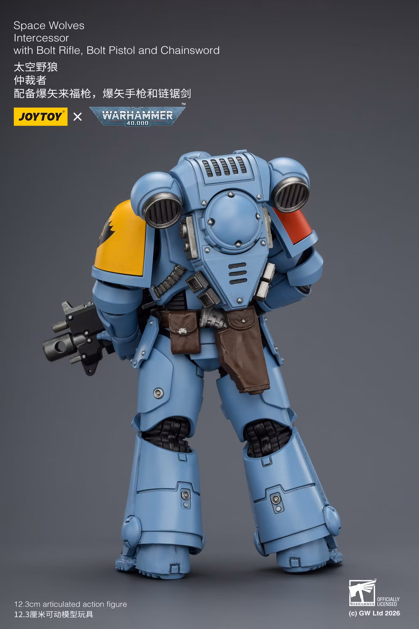 Warhammer 40,000 Space Wolves Intercessor 1/18 Scale Action Figure