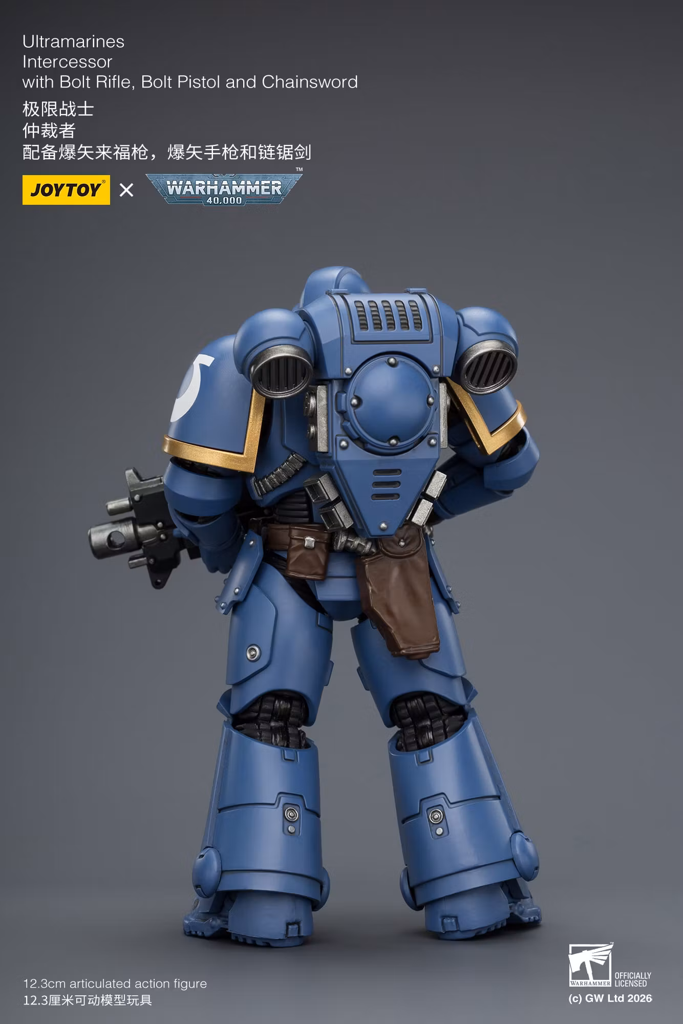 Warhammer 40,000 Ultramarines Intercessor 1/18 Scale Action Figure