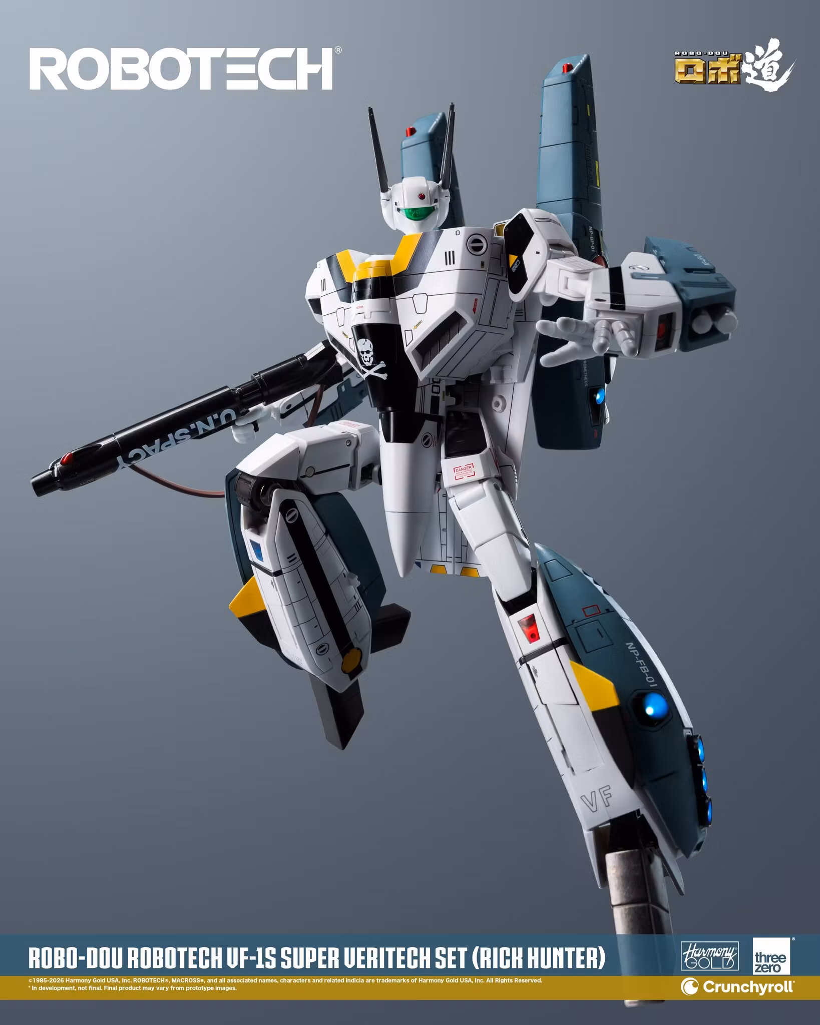 Robotech ROBO-DOU VF‐1S Super Veritech (Rick Hunter) Action Figure