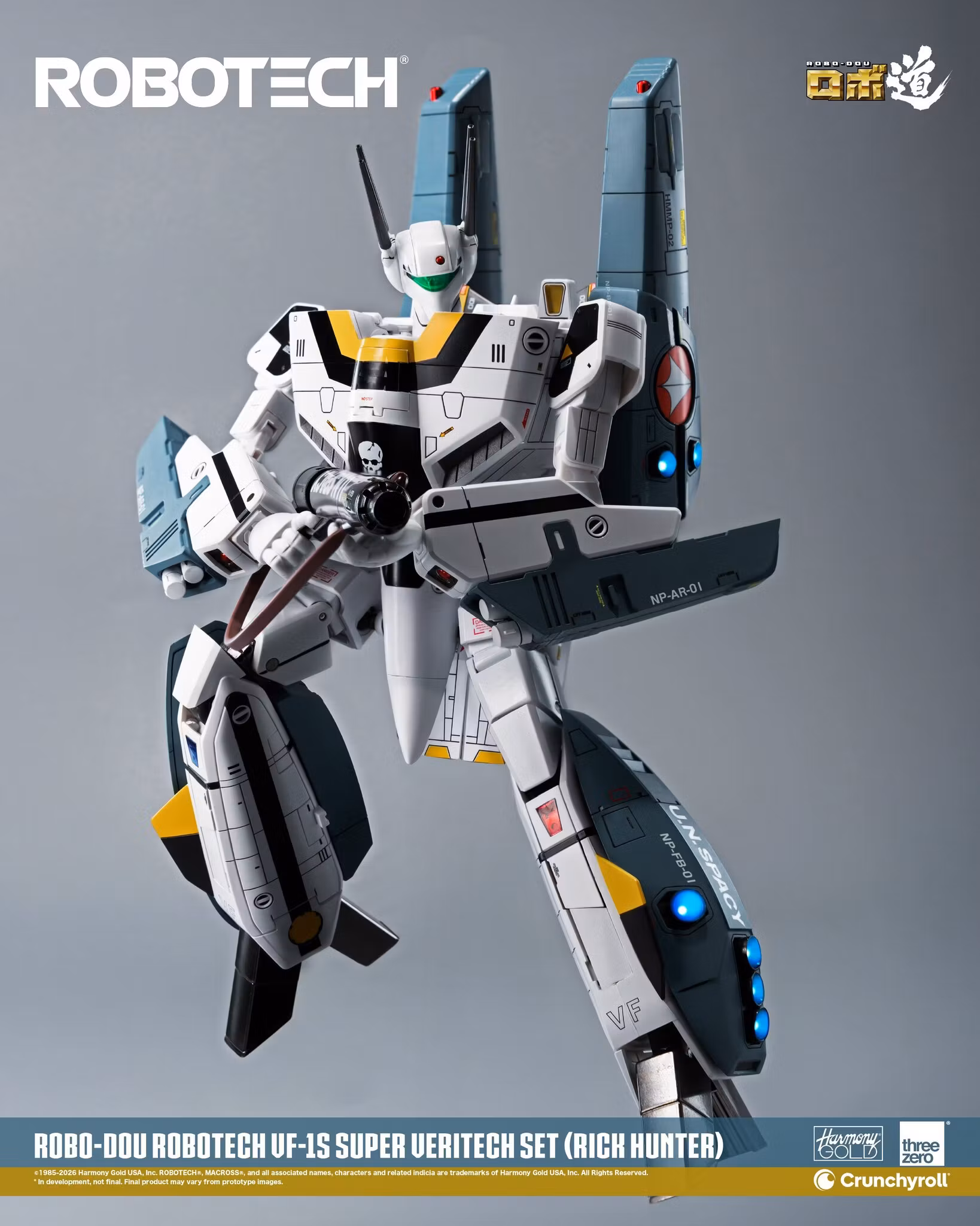 Robotech ROBO-DOU VF‐1S Super Veritech (Rick Hunter) Action Figure