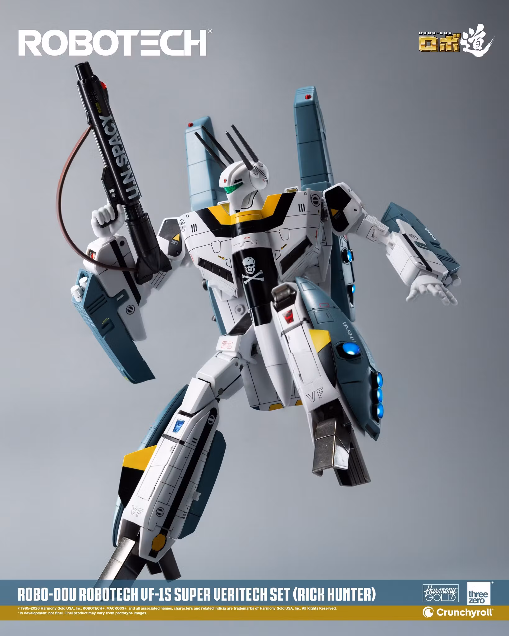 Robotech ROBO-DOU VF‐1S Super Veritech (Rick Hunter) Action Figure