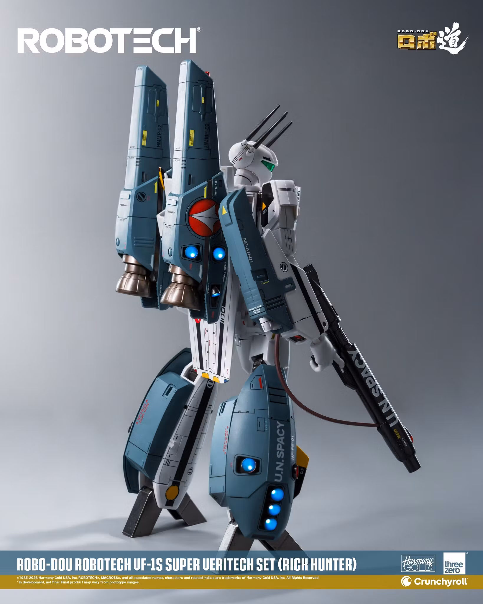 Robotech ROBO-DOU VF‐1S Super Veritech (Rick Hunter) Action Figure