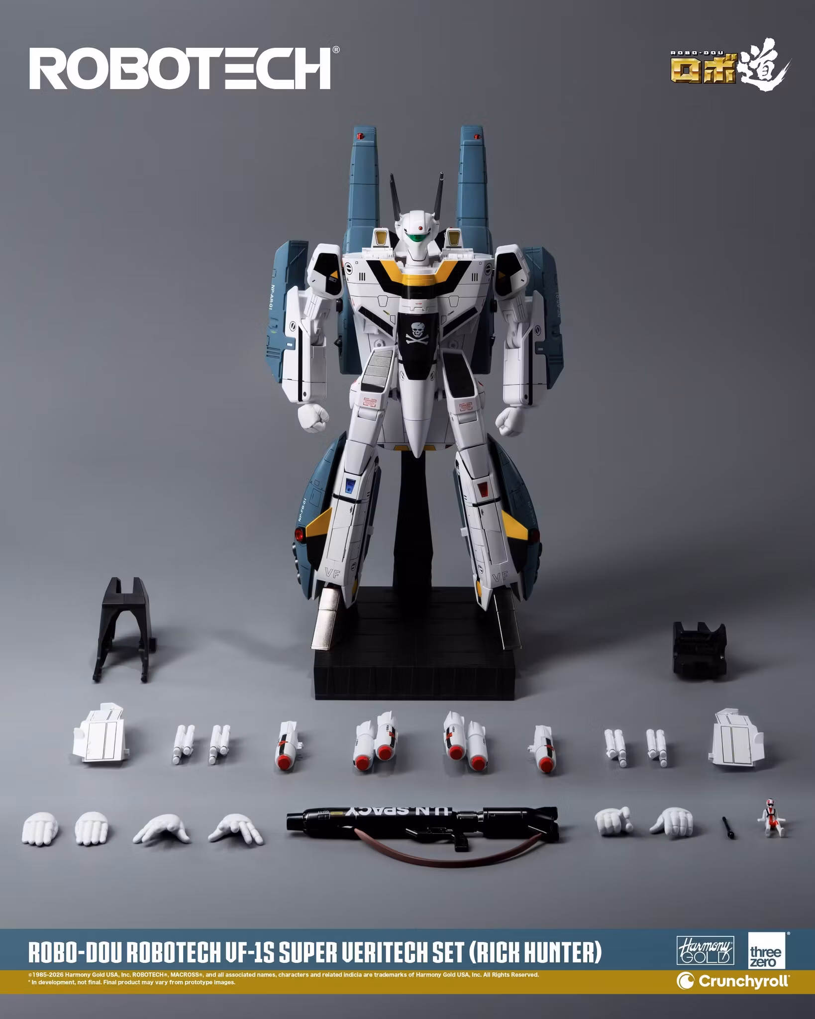 Robotech ROBO-DOU VF‐1S Super Veritech (Rick Hunter) Action Figure