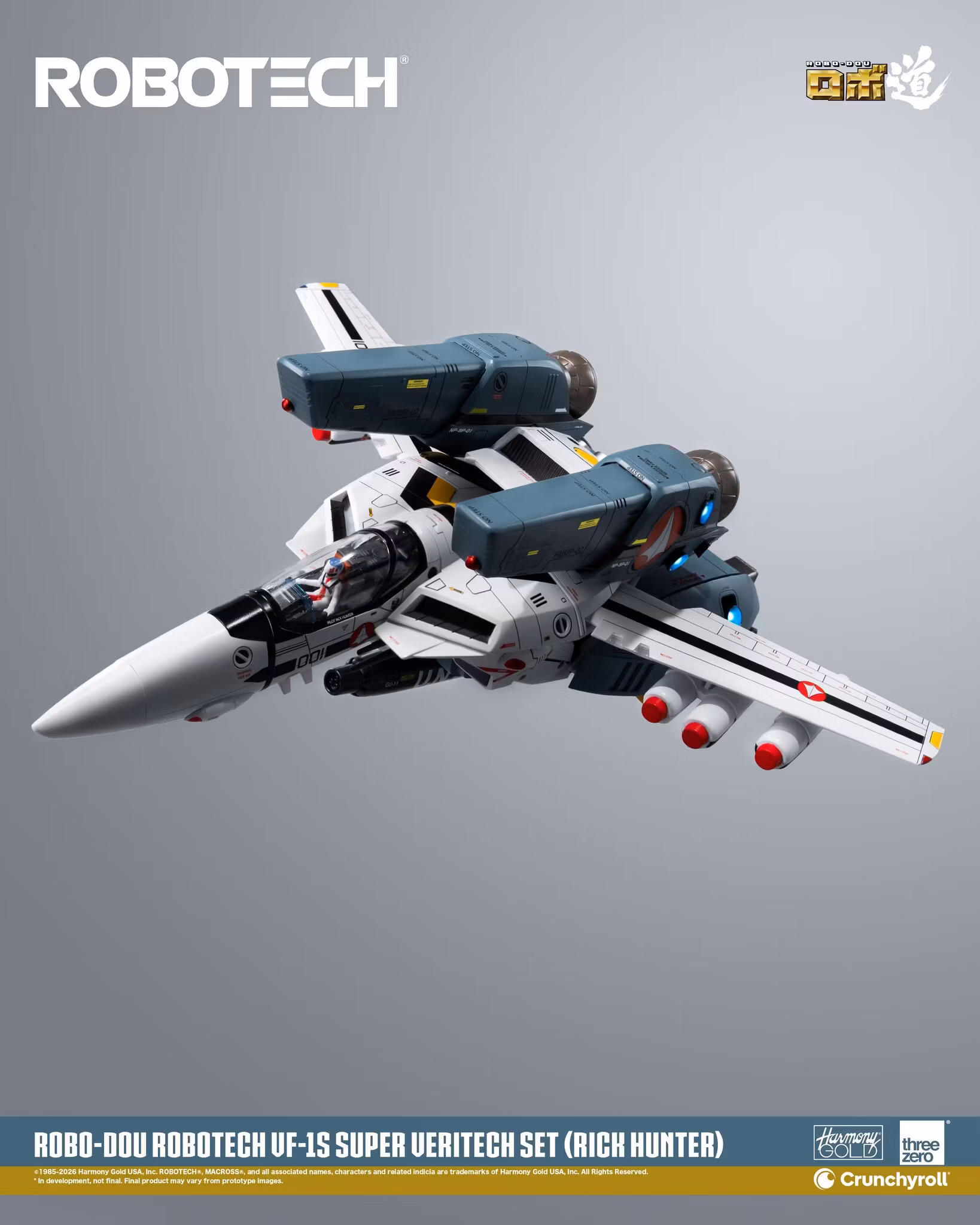 Robotech ROBO-DOU VF‐1S Super Veritech (Rick Hunter) Action Figure