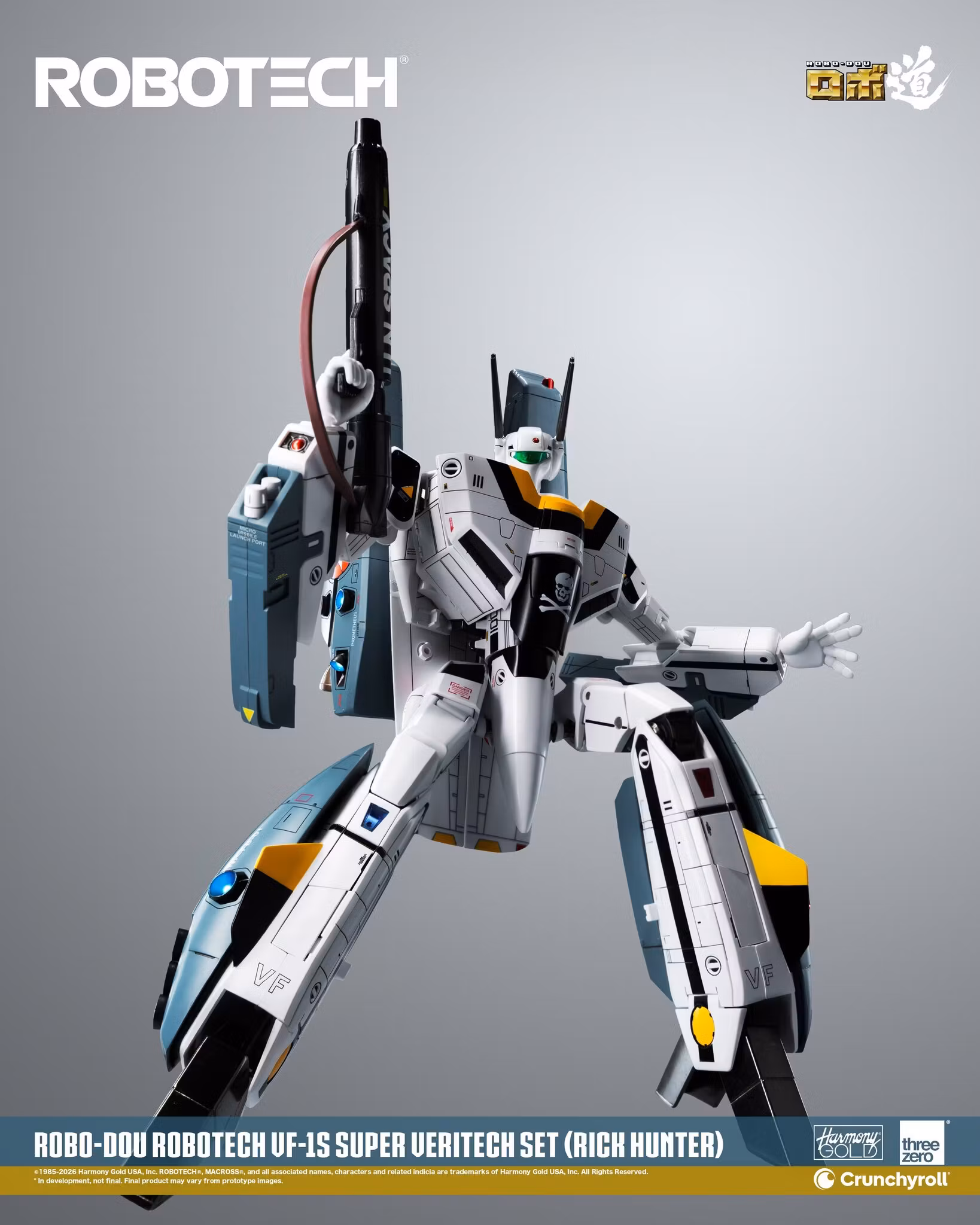 Robotech ROBO-DOU VF‐1S Super Veritech (Rick Hunter) Action Figure