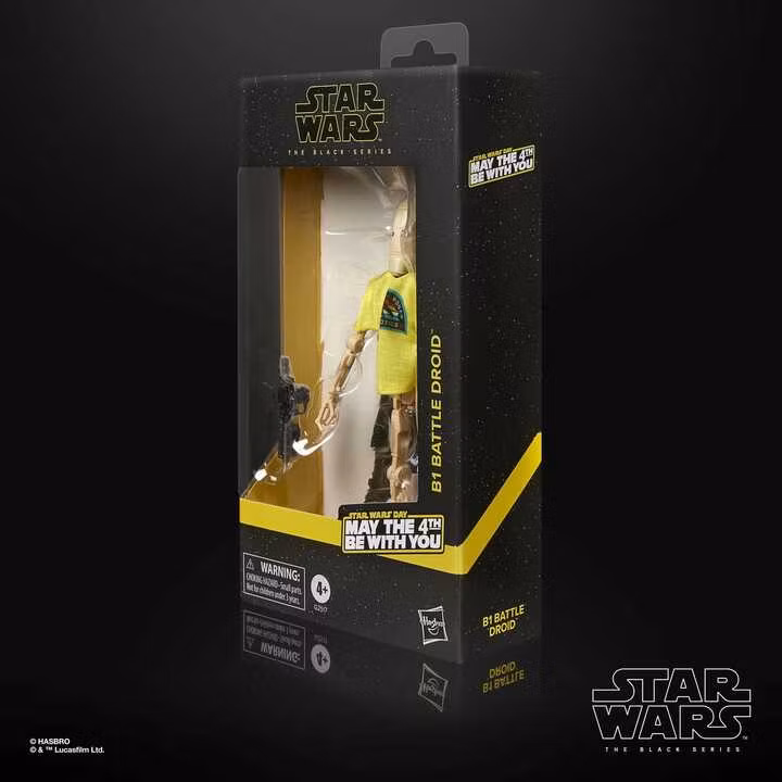 Star Wars Black Series Action Figure B1 Battle Droid May the 4th Be With You