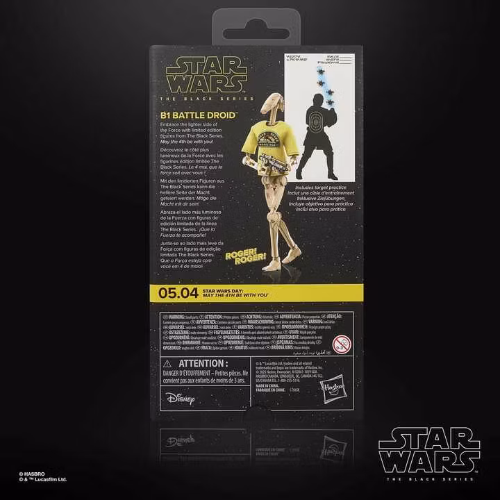 Star Wars Black Series Action Figure B1 Battle Droid May the 4th Be With You
