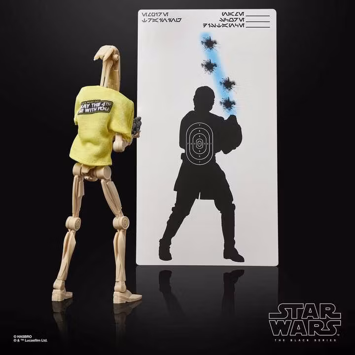 Star Wars Black Series Action Figure B1 Battle Droid May the 4th Be With You