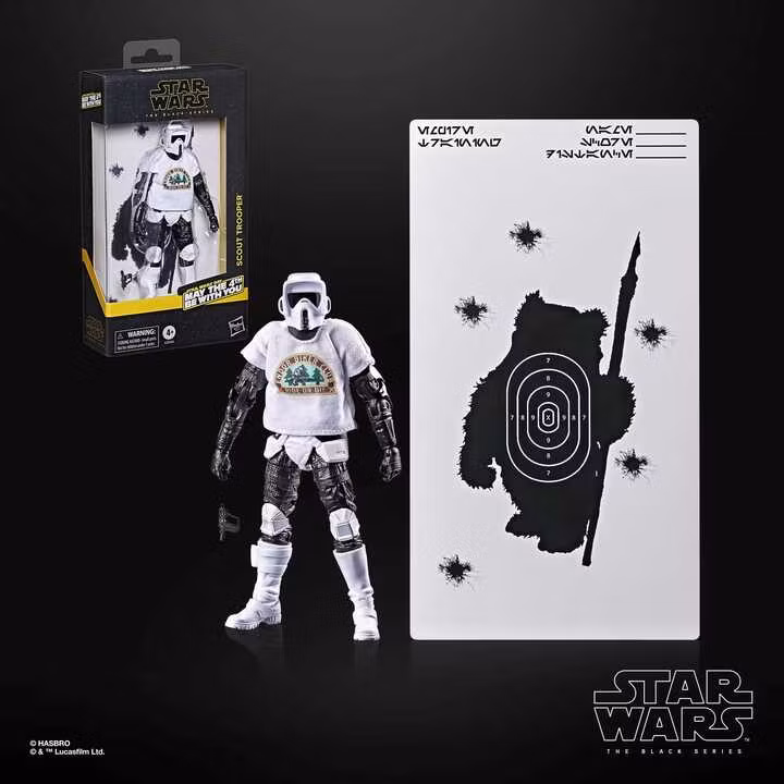 Star Wars Black Series Action Figure Scout Trooper May the 4th Be With You