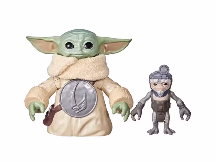 Star Wars: The Mandalorian & Grogu Electronic Action Figure Huggin' Grogu & Anzellan