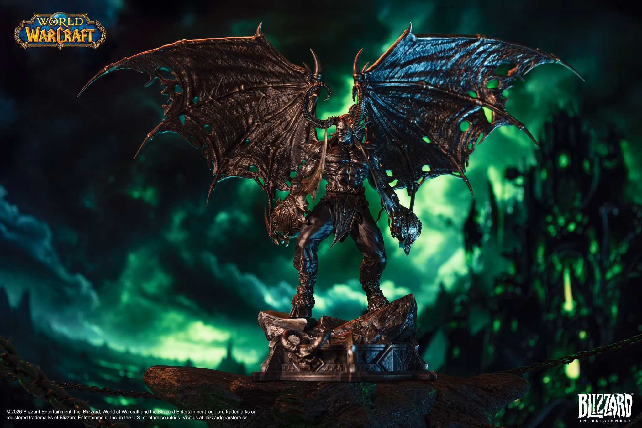 World of Warcraft Illidan Stormrage (Bronze Colored Ver.) 1/10 Scale Statue