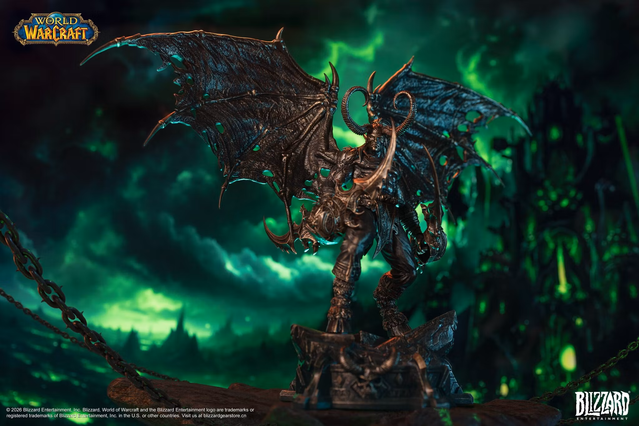 World of Warcraft Illidan Stormrage (Bronze Colored Ver.) 1/10 Scale Statue