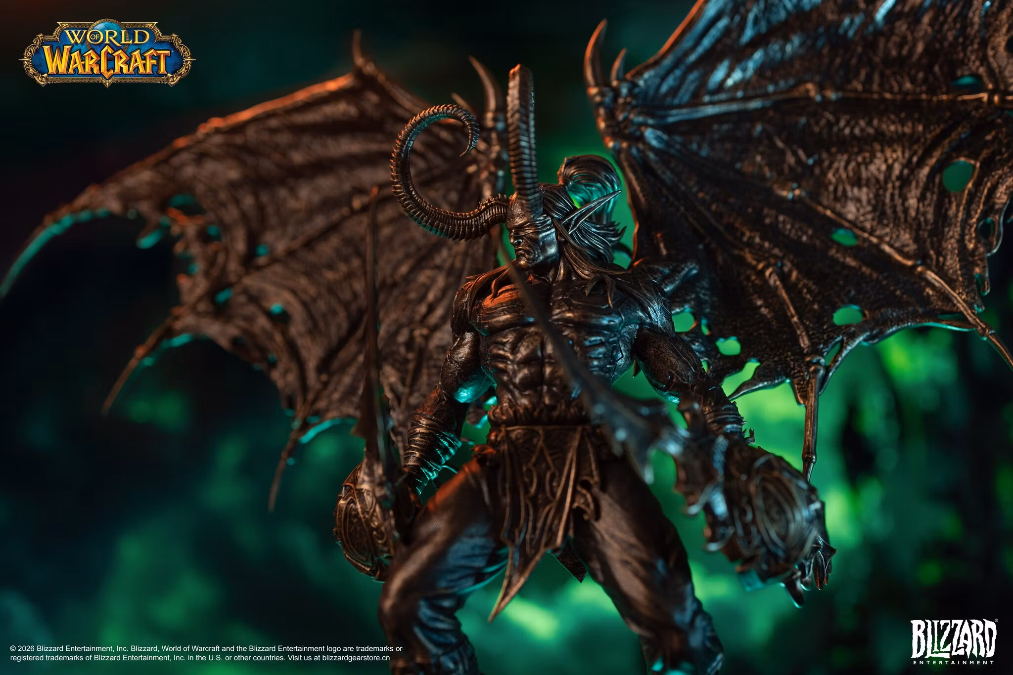 World of Warcraft Illidan Stormrage (Bronze Colored Ver.) 1/10 Scale Statue