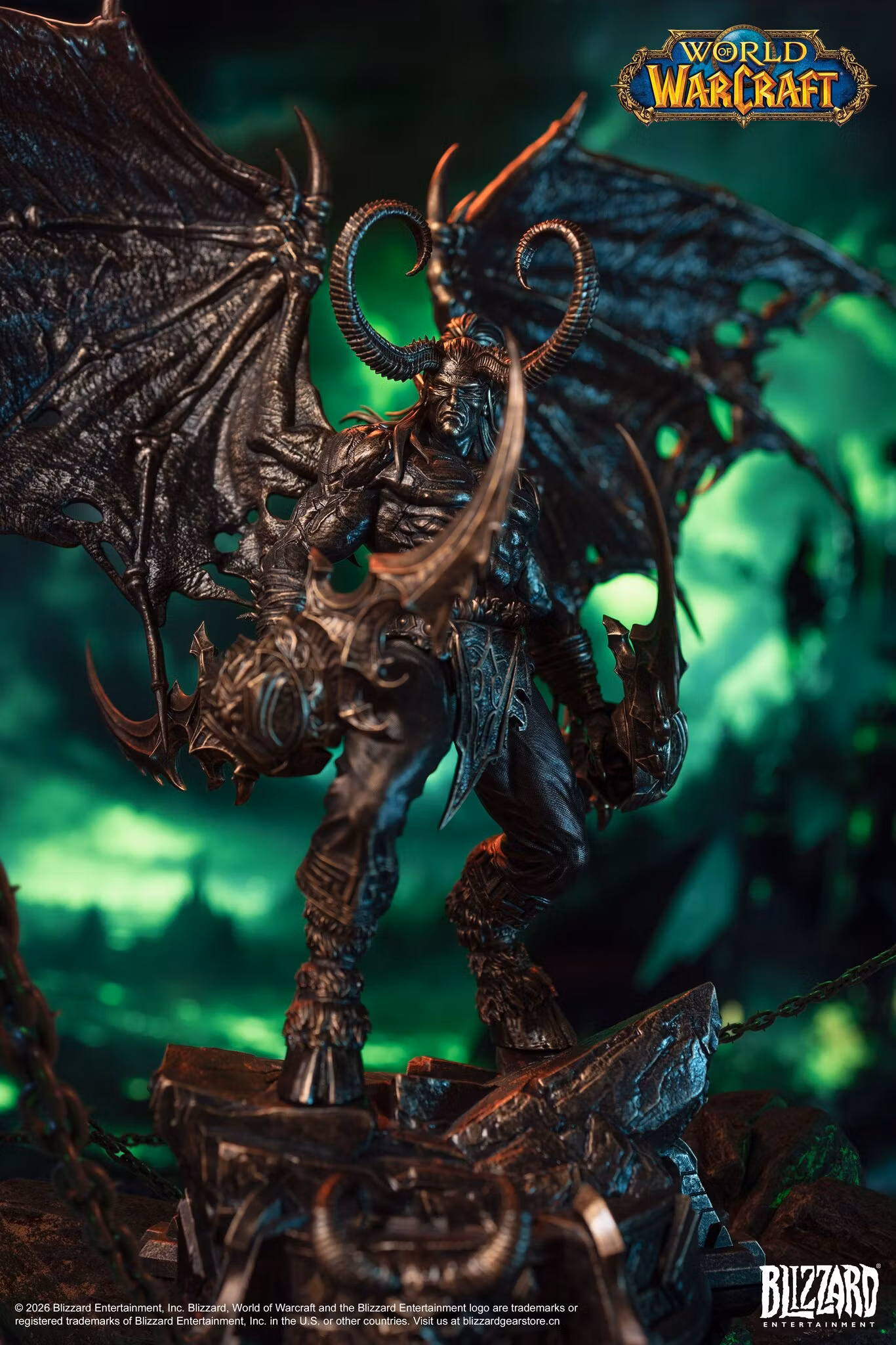 World of Warcraft Illidan Stormrage (Bronze Colored Ver.) 1/10 Scale Statue