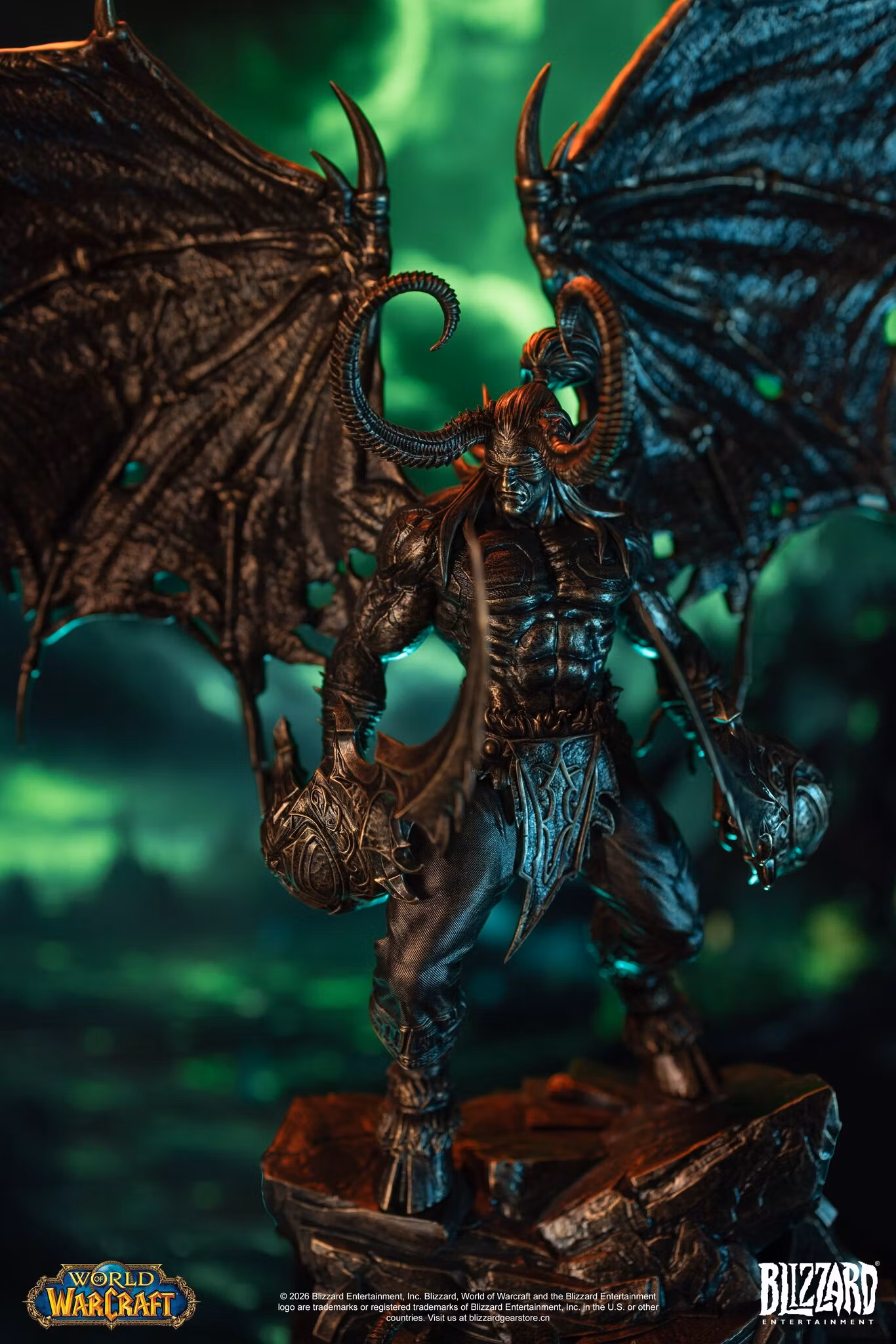 World of Warcraft Illidan Stormrage (Bronze Colored Ver.) 1/10 Scale Statue