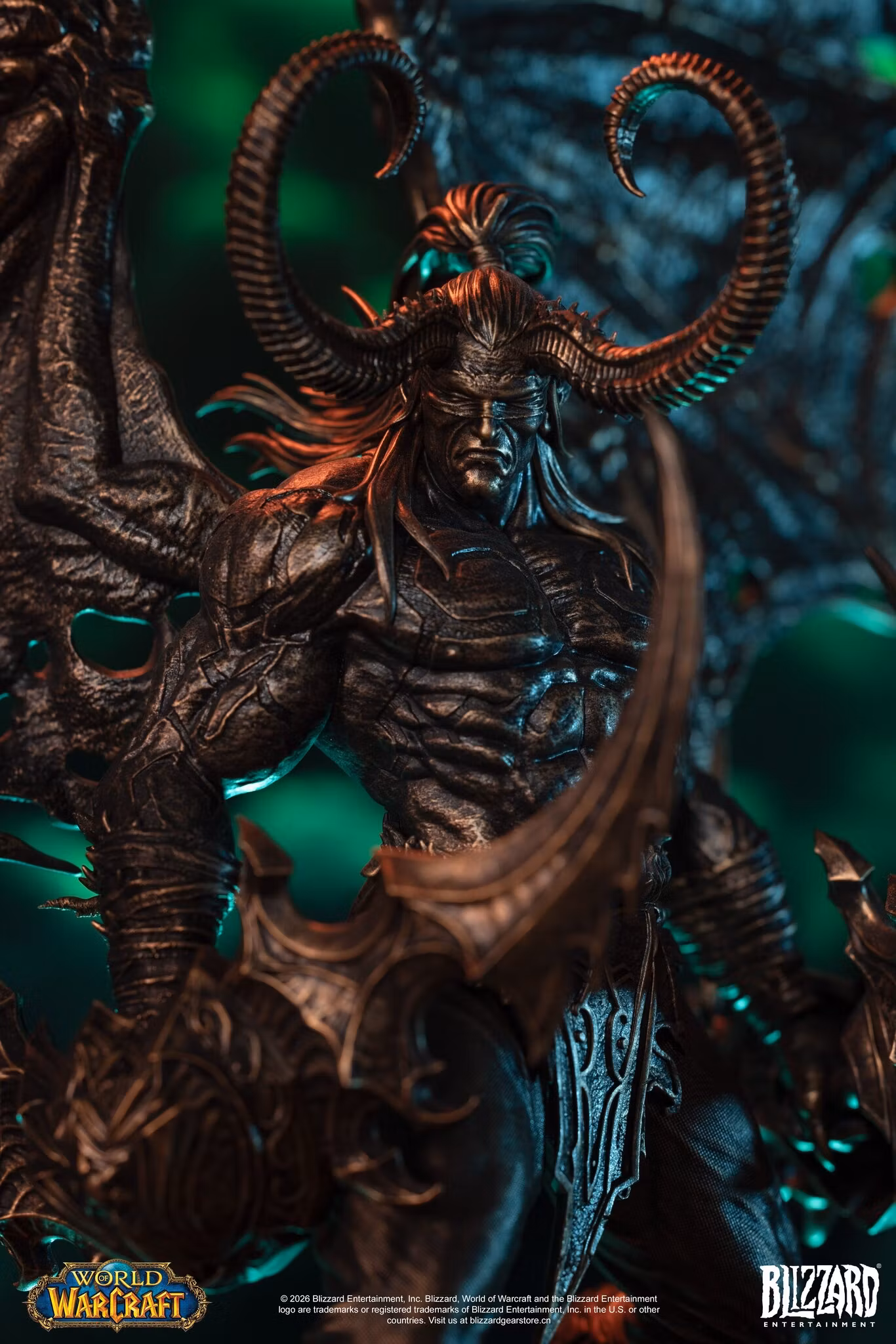 World of Warcraft Illidan Stormrage (Bronze Colored Ver.) 1/10 Scale Statue