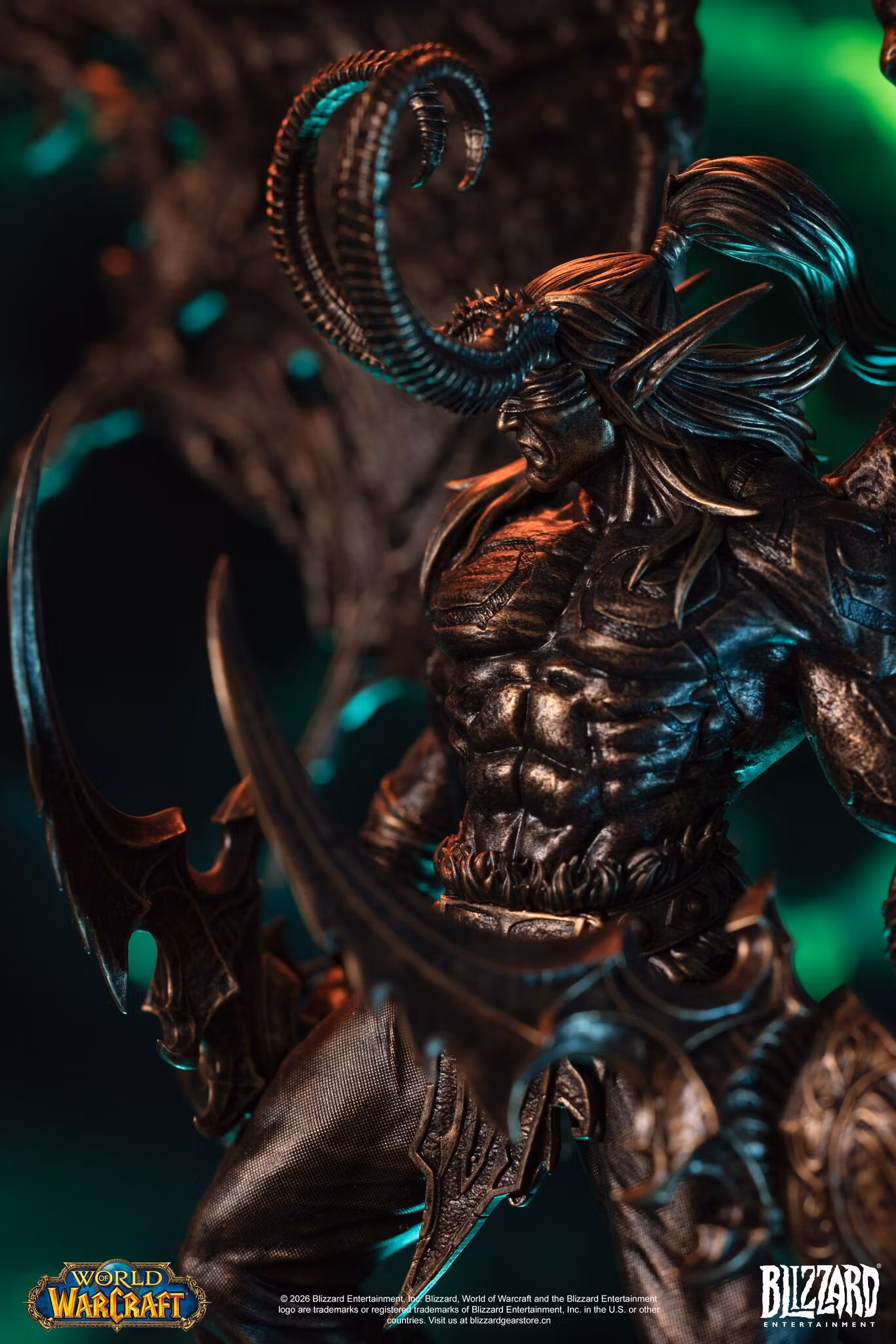 World of Warcraft Illidan Stormrage (Bronze Colored Ver.) 1/10 Scale Statue