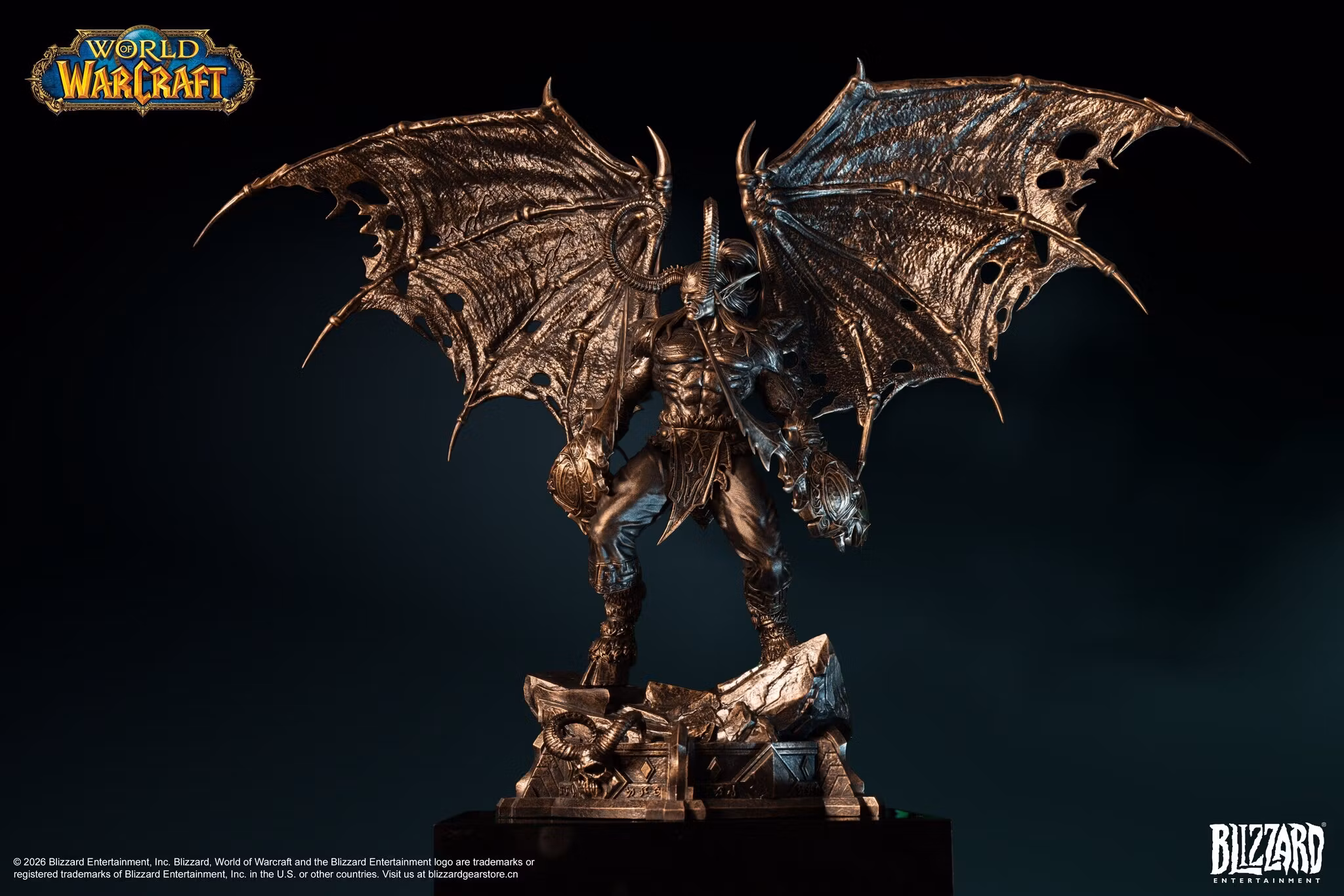 World of Warcraft Illidan Stormrage (Bronze Colored Ver.) 1/10 Scale Statue