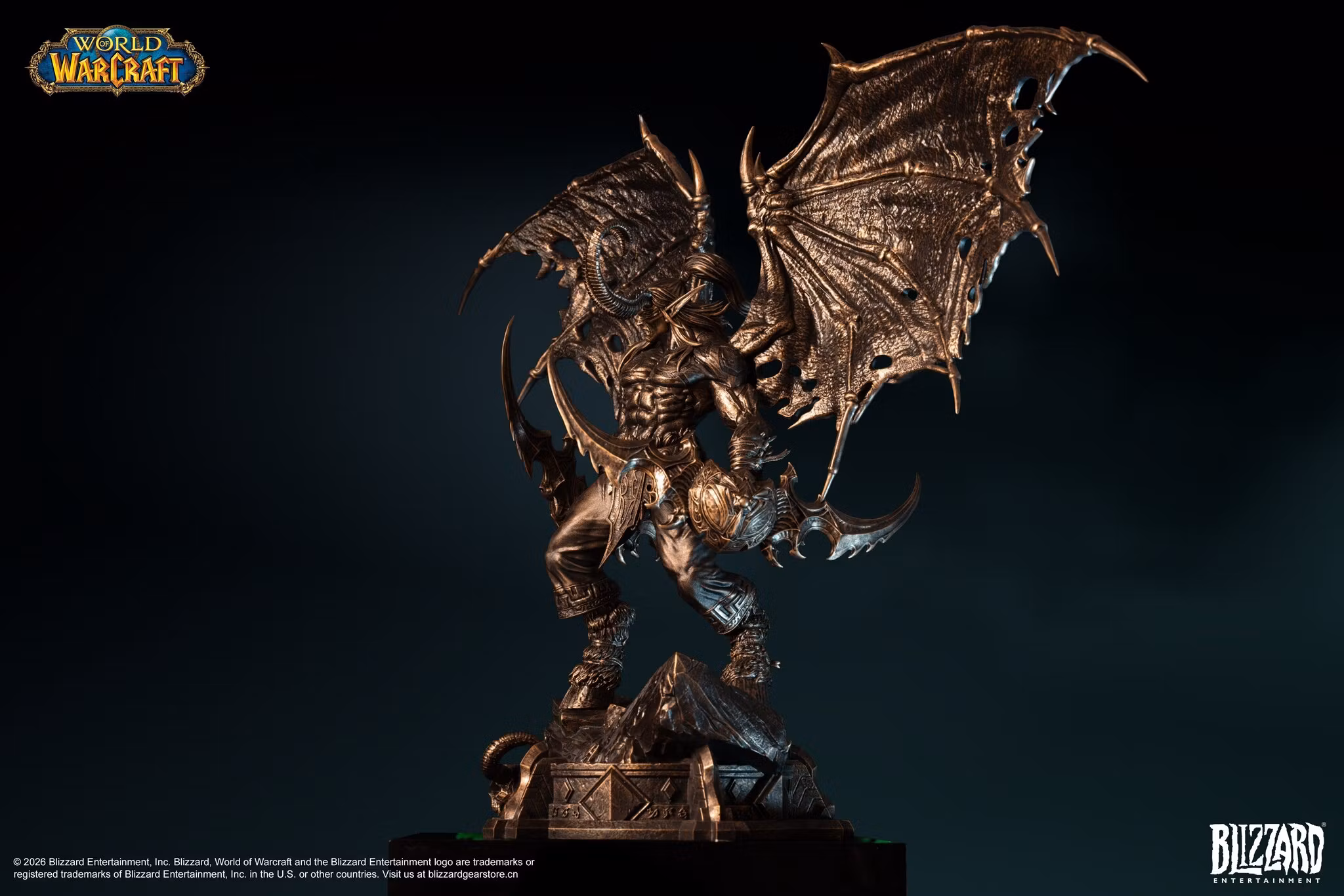 World of Warcraft Illidan Stormrage (Bronze Colored Ver.) 1/10 Scale Statue
