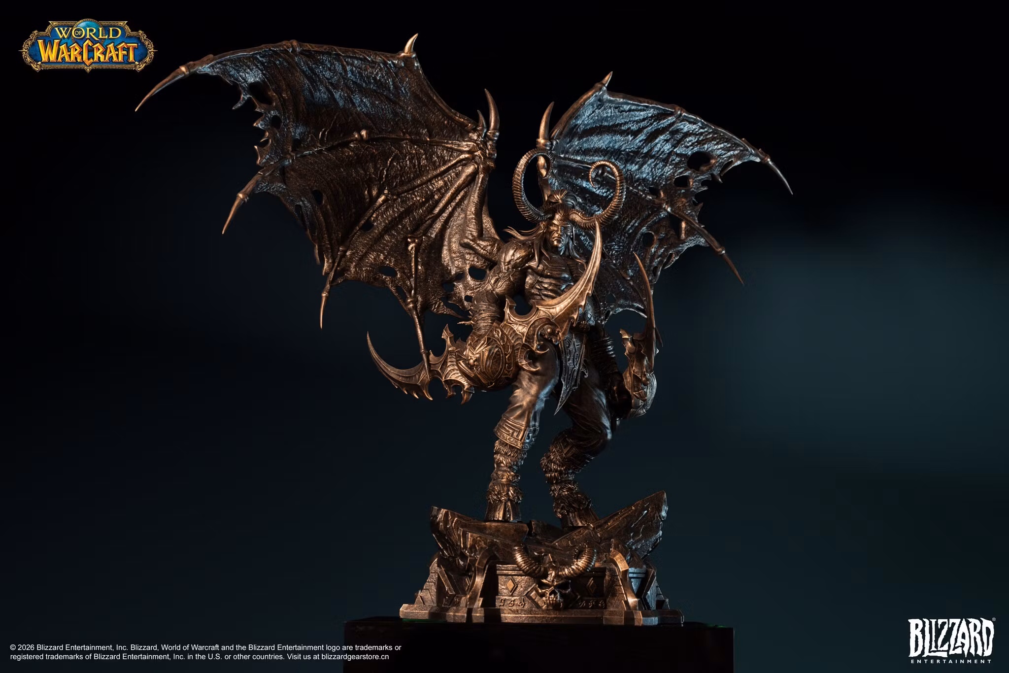 World of Warcraft Illidan Stormrage (Bronze Colored Ver.) 1/10 Scale Statue