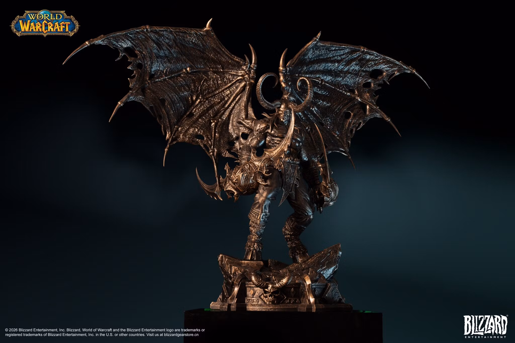 World of Warcraft Illidan Stormrage (Bronze Colored Ver.) 1/10 Scale Statue