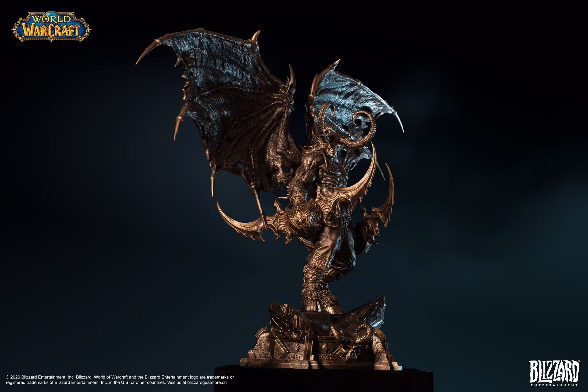 World of Warcraft Illidan Stormrage (Bronze Colored Ver.) 1/10 Scale Statue