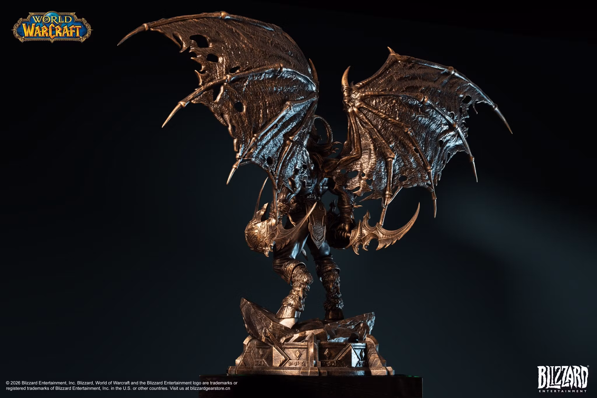 World of Warcraft Illidan Stormrage (Bronze Colored Ver.) 1/10 Scale Statue