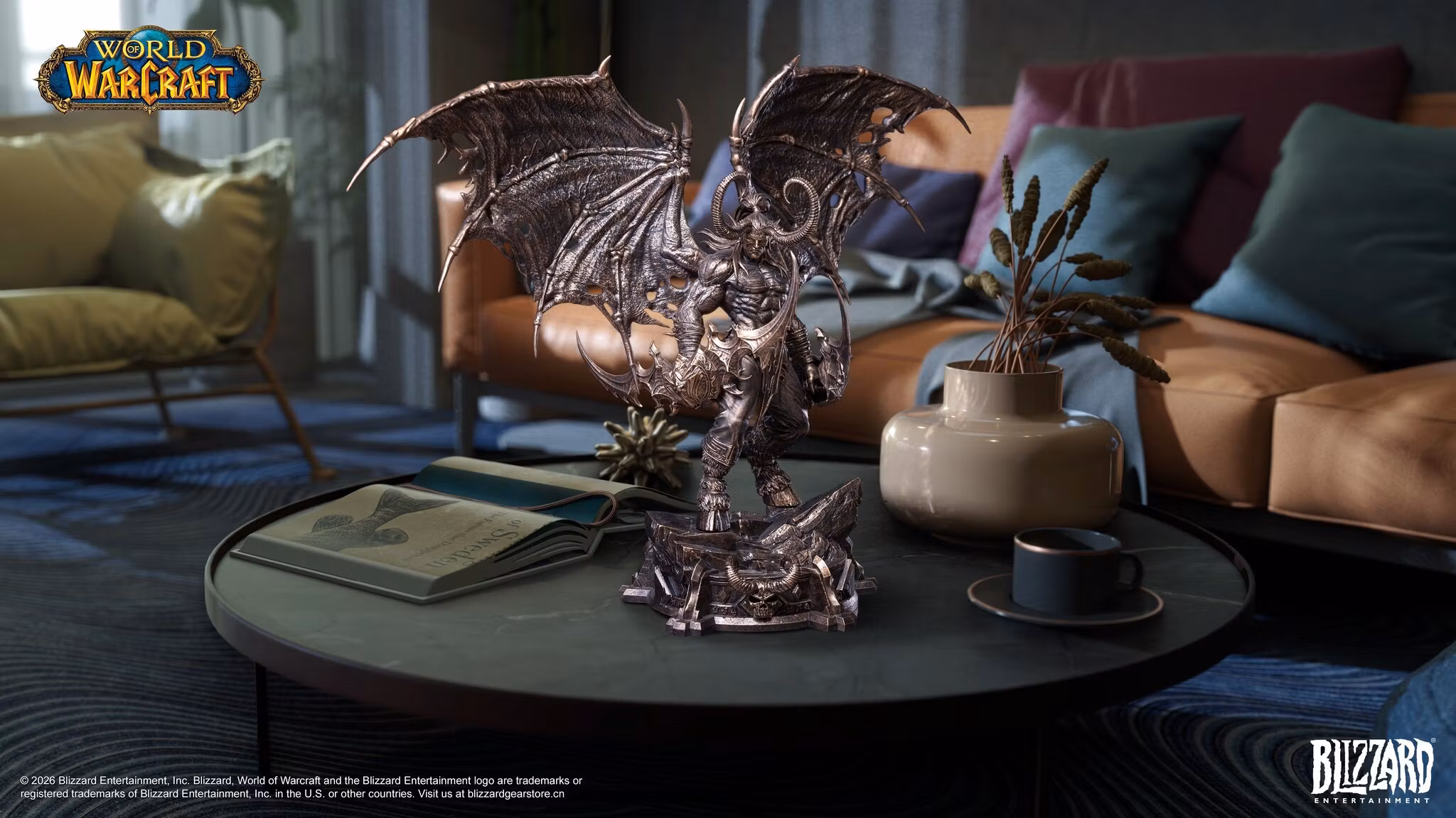 World of Warcraft Illidan Stormrage (Bronze Colored Ver.) 1/10 Scale Statue
