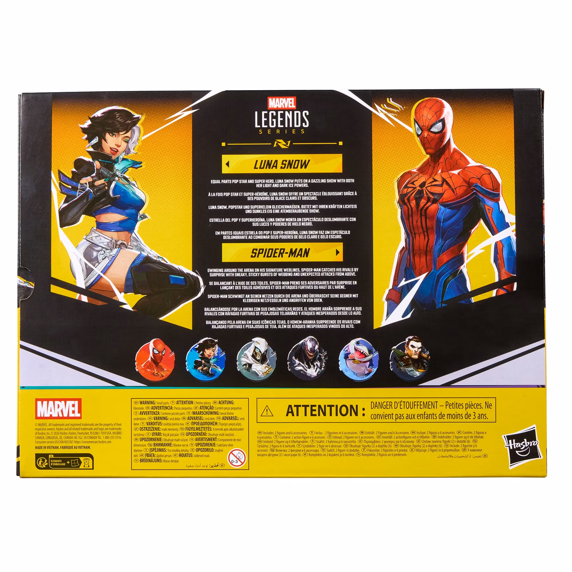 Marvel Rivals Marvel Legends Spider-Man & Luna Snow Action Figure Two-Pack