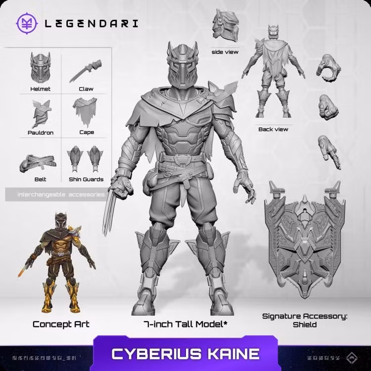 Legendari Cyberius Kaine Action Figure
