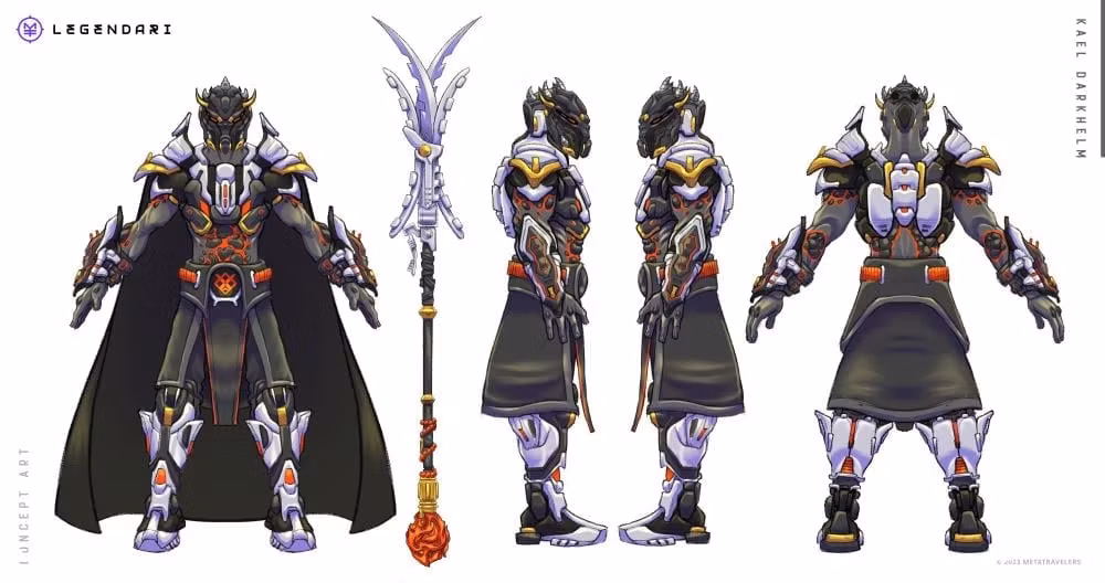 Legendari Kael Darkhelm Action Figure