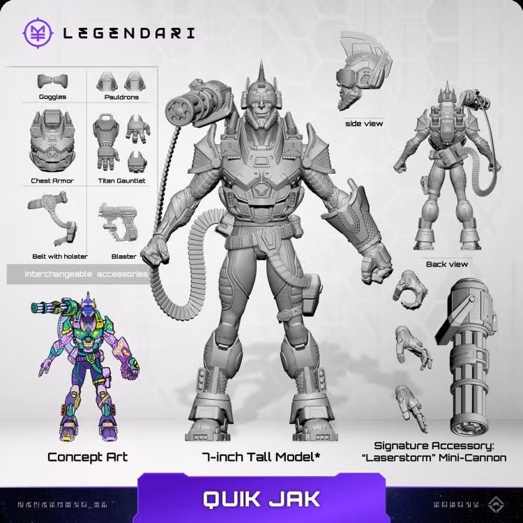 Legendari Quick Jak Action Figure