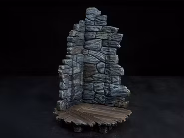 Dungeon Display Base 1/6 Scale Figure Accessory