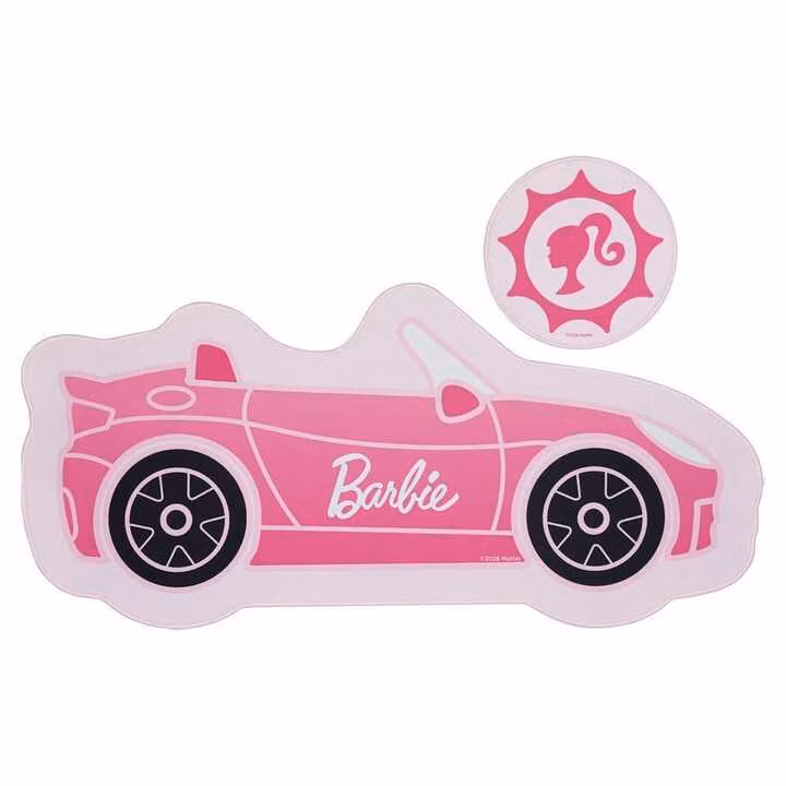 Barbie Desk Pad & Coaster Set Car